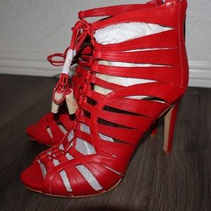 Womens Vince Camuto Narrital Lace Up Caged Dress Sandals 7 1/2